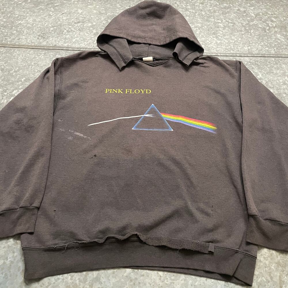 Vintage 90s Pink Floyd Dark Side of the Moon Hoodie Sweatshirt Large B&E Sport